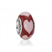 PANDORA - Amour rouge avec cœurs roses - 790658 - Charms
