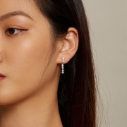 Boucles d'oreilles à pompons style Pandora - BSE870