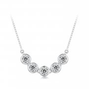 Collier en Moissanite style Pandora de 0,3 carat (un certificat) - MSN022