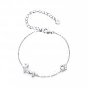 Bracelet à maillons avec pendentif style Dachshund Pandora - SCB262