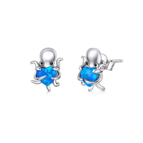 Clous d'Oreilles Style PANDORA Belle pieuvre - SCE881