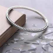 Cœurs radieux de PANDORA, émail bleu princesse et cz incolore - 590537EN82
