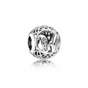 PANDORA - Charm W ancien - 791867cz