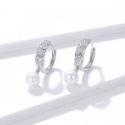 Pendants d'Oreilles Style PANDORA Blé Brillant - BSE446