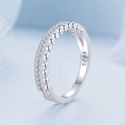 Bague à double couche de style Pandora - BSR463