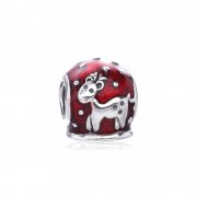 PANDORA - Globe de neige, émail blanc - 791228EN12 - Charms