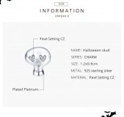 Charm Style PANDORA Crâne d'Halloween - SCC1362