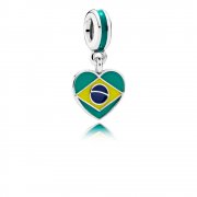 PANDORA - Cœur du Brésil, émaux divers - 791911ENMX - Charms