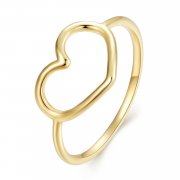 Bague en forme de cœur en or de style Pandora - SCR641-B
