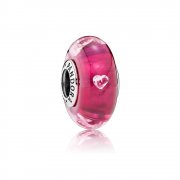 PANDORA - Charm Murano Cœur Cerise - 791664PCZ