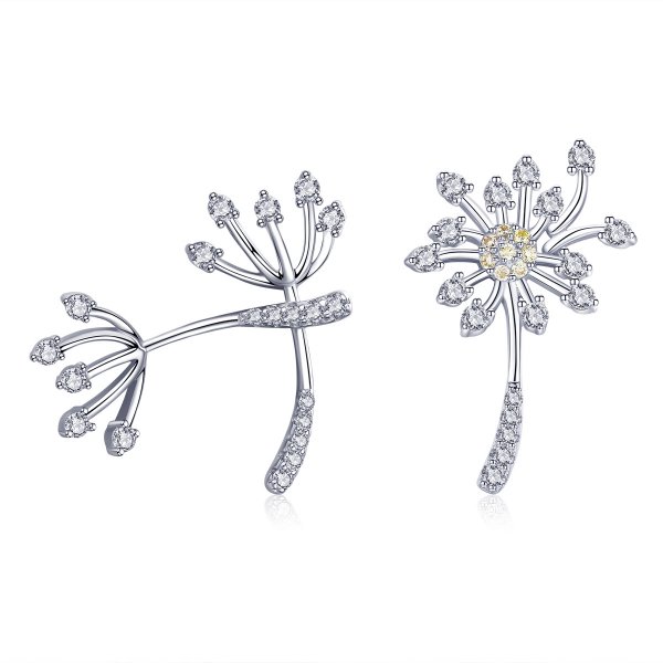 Clous d'Oreilles Style PANDORA Amour de pissenlit - SCE506