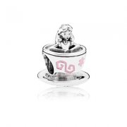 PANDORA - Charm Alice au pays des merveilles tasse à thé Rose - 792126enmx