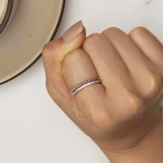 Bague à double couche de style Pandora - BSR463