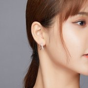 Créoles Style PANDORA Géométrie simple - SCE931