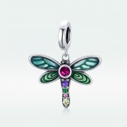 Charm Pendant Style PANDORA Libellule brillante - SCC1706
