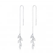 Pendants d'Oreilles Style PANDORA Feuilles - SCE987