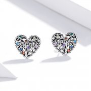 Clous d'Oreilles Style PANDORA Arbre de la vie - SCE933