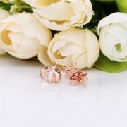CLOUS D'OREILLES COCCINELLE ET TRÈFLE EN PANDORA ROSE 287960NPO