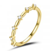 Style Pandora Simple - Bague Étoilée - BSR206