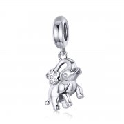 Charm Pendant Style PANDORA Éléphant heureux - SCC1059