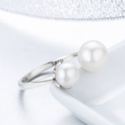 Bague Ouverte Style PANDORA Amoureux de l'amour - SCR192