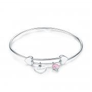 Bracelet Jonc Style PANDORA Promesse d'amour - SCB124