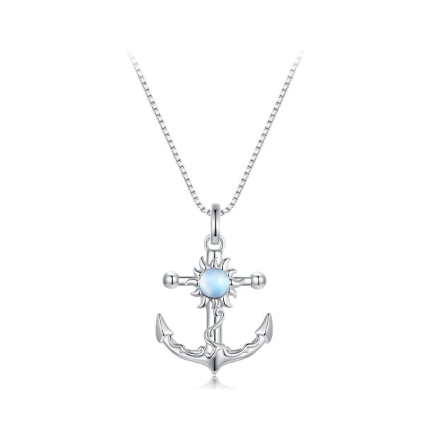 Collier style Pandora avec ancre - BSN349