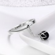 Bague Ouverte Style PANDORA Larmes de fleurs - SCR314