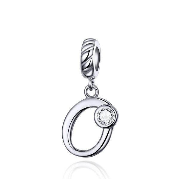 Charm Pendant Style PANDORA Numéro 0 - SCC1183-O