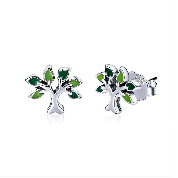 Clous d'Oreilles Style PANDORA Arbre de vie - SCE409