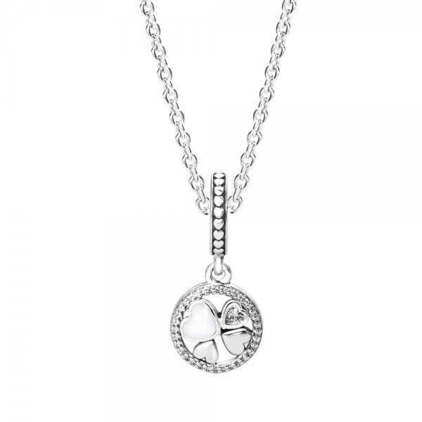 Collier PANDORA avec Pendentif Cœurs de l'Amour - 792104CZA