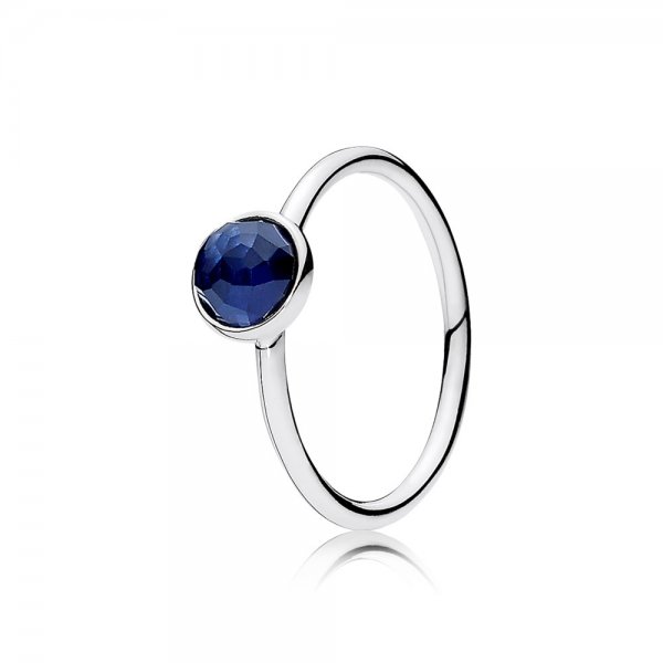 PANDORA - Bague Pierre de Naissance Gouttelette de Septembre - 191012SSA