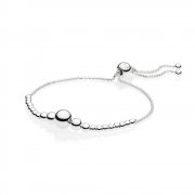 Bracelet Coulissant Fil de Perles en Argent PANDORA France - 597749