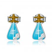 Boucles d'oreilles clous de style Pandora Mini Lute - SCE1216