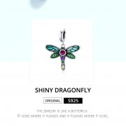 Charm Pendant Style PANDORA Libellule brillante - SCC1706
