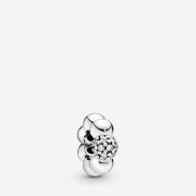 Charm espaceur PANDORA Sphère Polie et Pavée 798310CZ