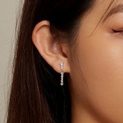 Boucles d'oreilles à pompons style Pandora - BSE870