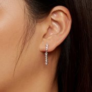 Boucles d'oreilles à pompons style Pandora - BSE870