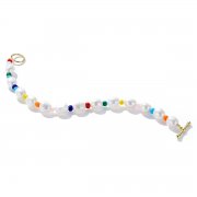 Bracelet en perles arc-en-ciel de style Pandora - BSB074