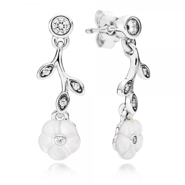 Boucles d'oreilles Pandora 290699MOP -Boucles d'oreilles Fleurs Lumineuses Femme 