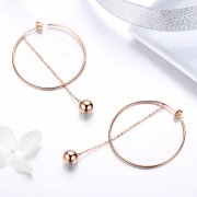 Boucles d'oreilles pendantes de style Pandora Pokeball - SCE569