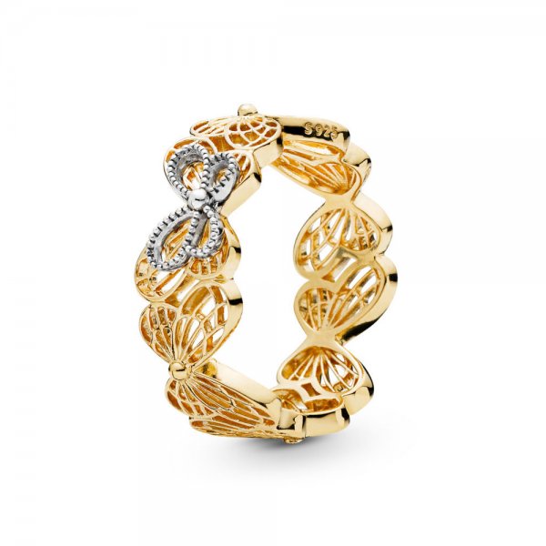 Bague Papillon ajourée en PANDORA Shine™, PANDORA Shine™ et Argent - 167947