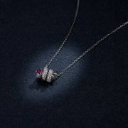 Collier cœur serpent romantique de style Pandora - BSN150