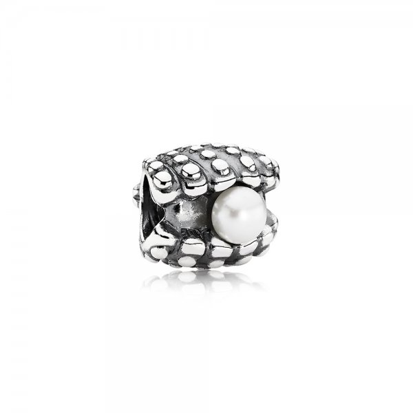 PANDORA - Unique au monde, perle blanche - 791134P - Charms