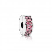 PANDORA - Clip élégance Brillante Rose Chèvrefeuille - 791817HCZ