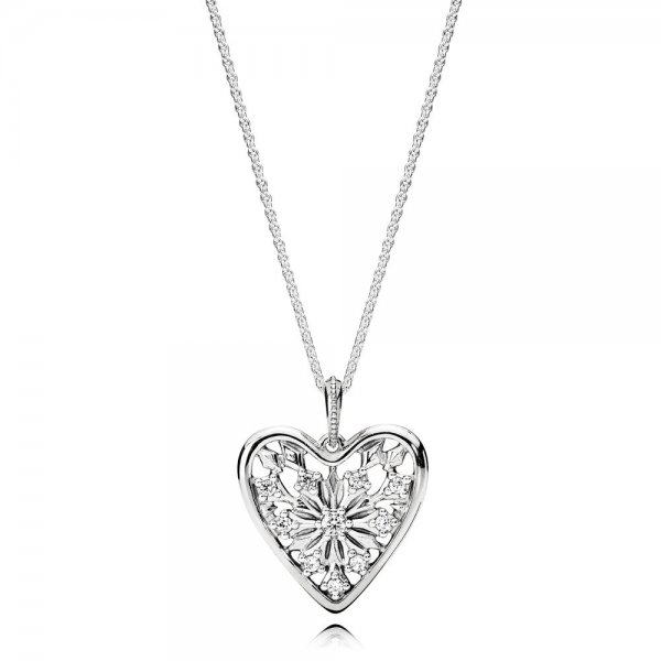 Collier Pendentif Cœur de l’Hiver - 396369CZ-80 - Colliers et pendentifs | PANDORA
