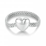 Bague chaîne d'amour de style Pandora - BSR422