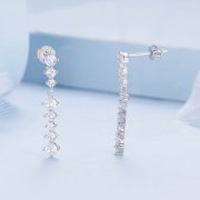 Boucles d'oreilles à pompons style Pandora - BSE870