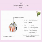Charm Style PANDORA Pop-corn coloré - SCC1596