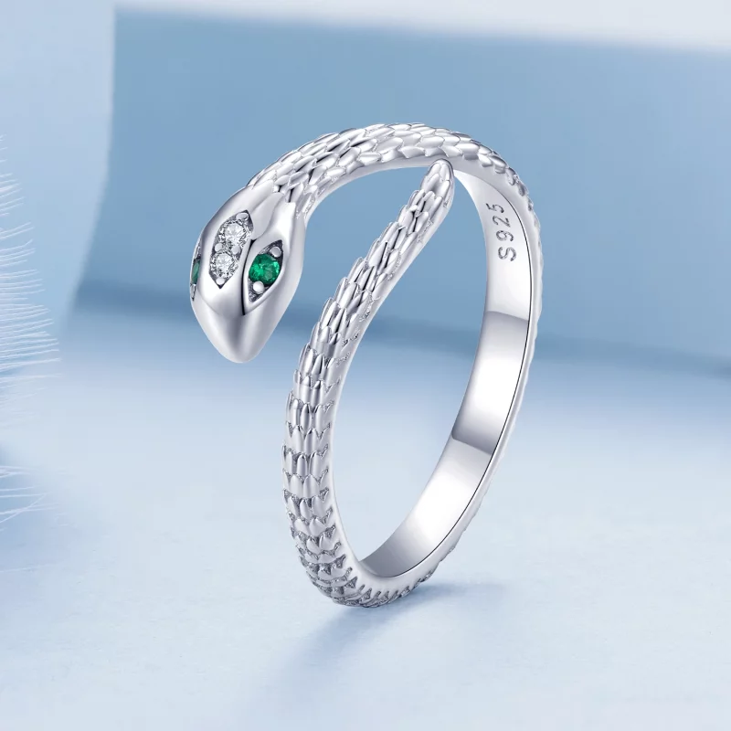 (image pour) Bague ouverte en forme de serpent de style Pandora - BSR440 - Afficher 2